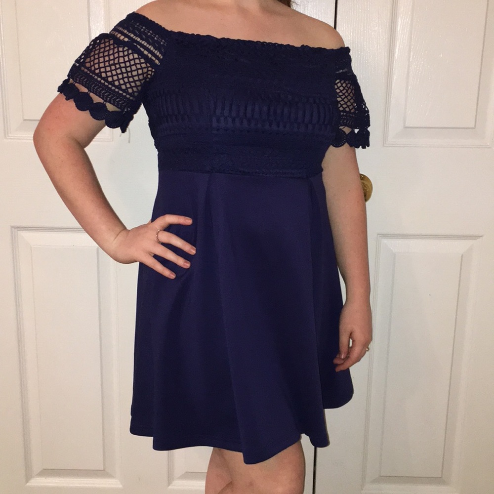 Navy blue dress